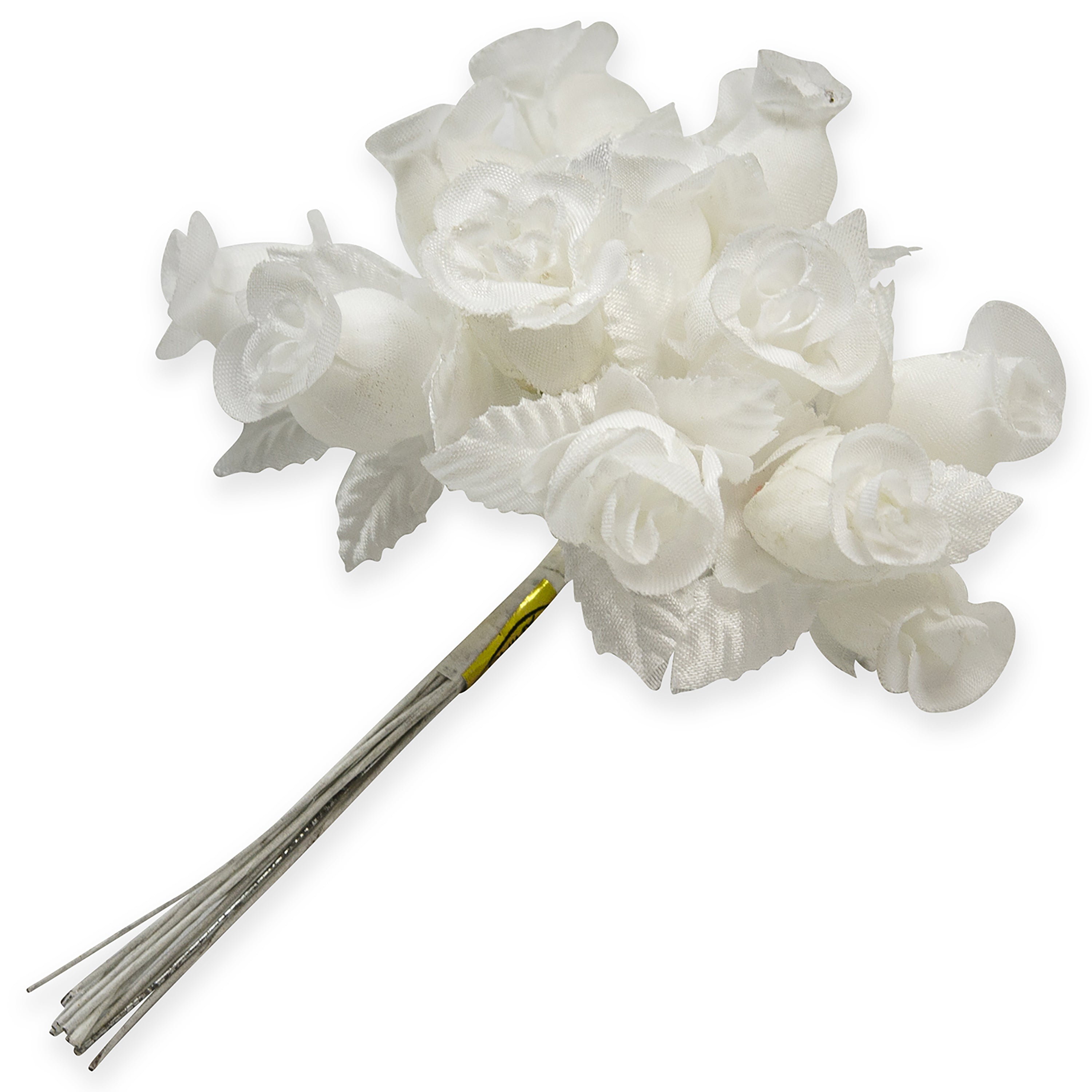Vintage Bridal Floral Cluster Rose Bud Stem Floral Components