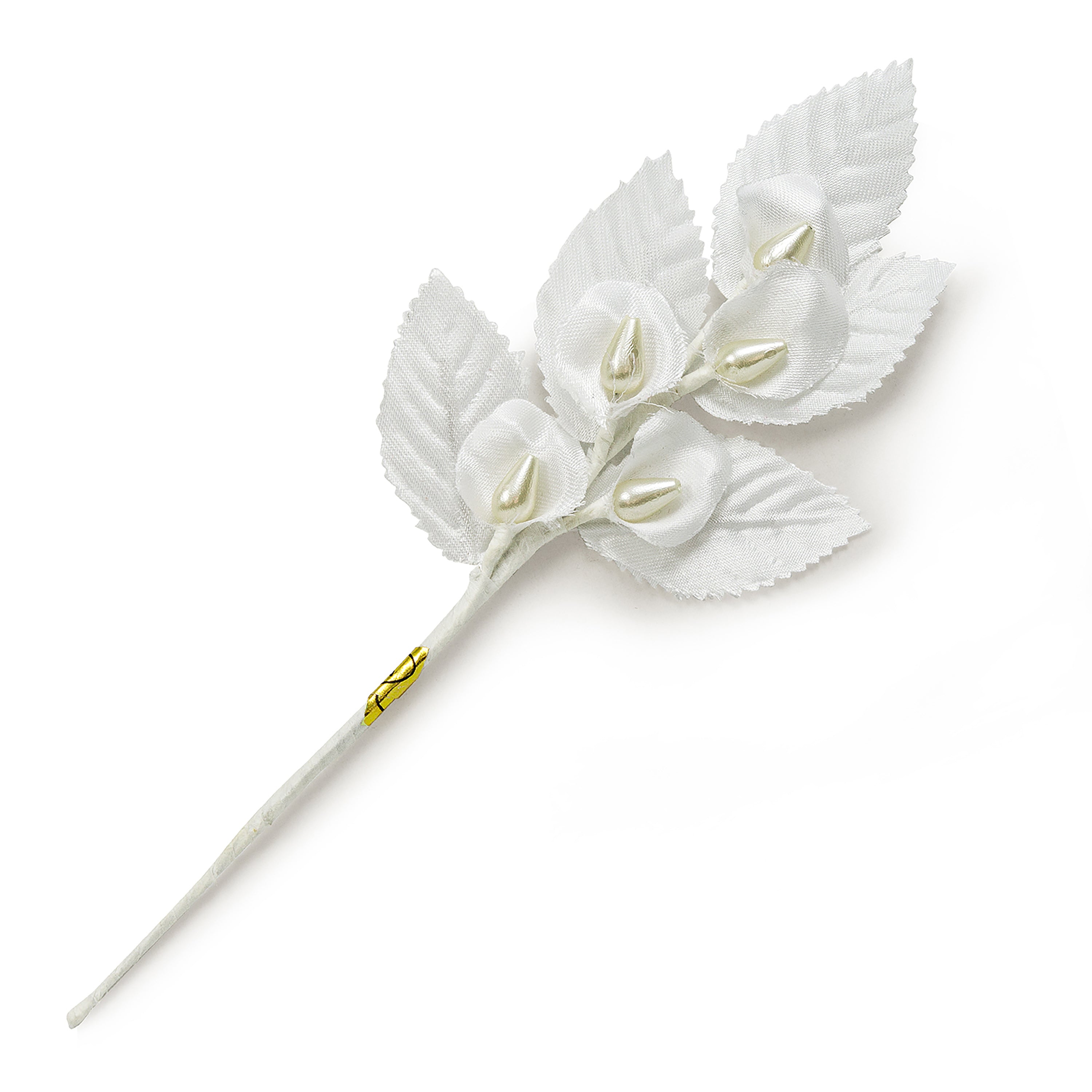 Vintage Floral Calla Lily Cluster Spray White Floral Components