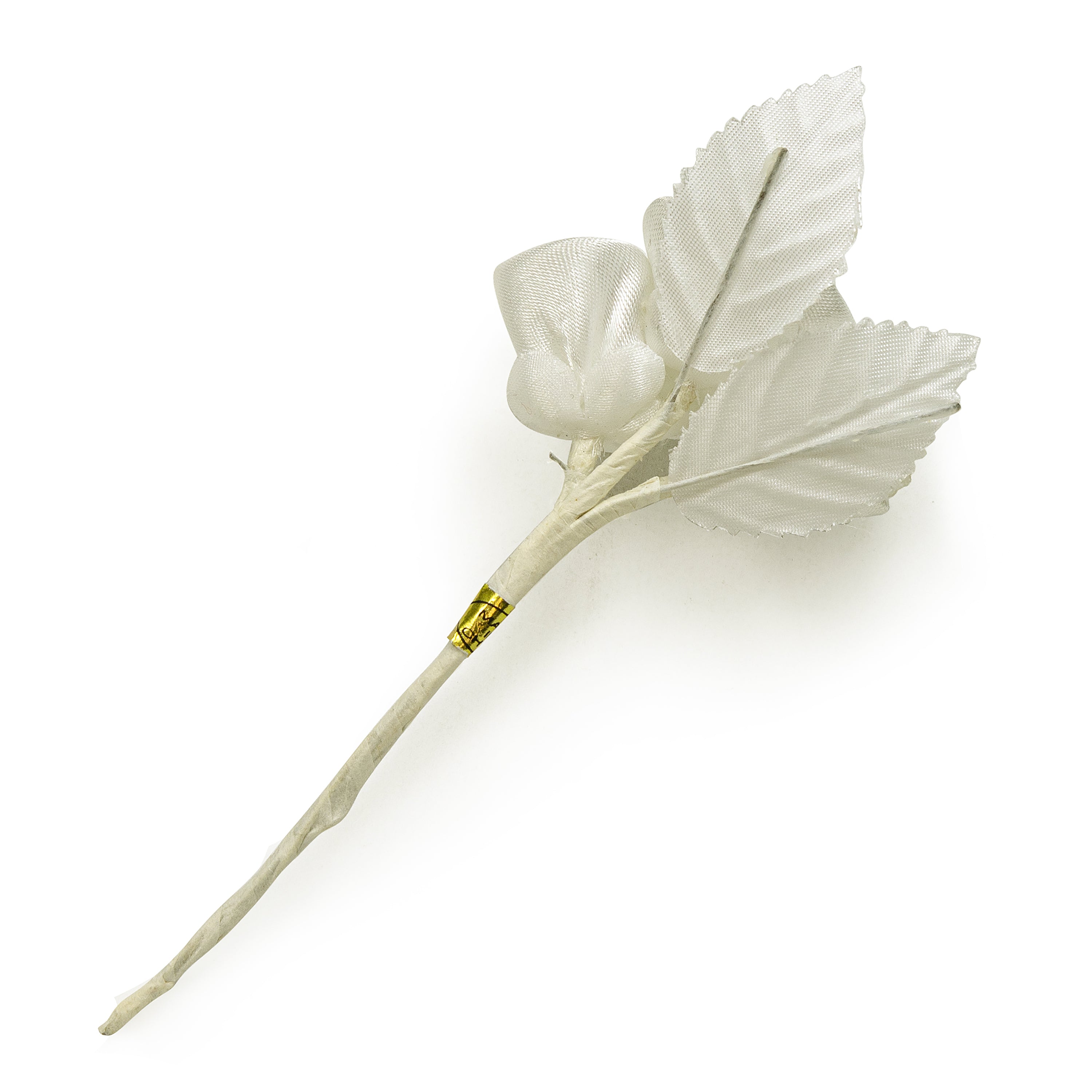 Vintage Bridal Satin Trio Rose Stem