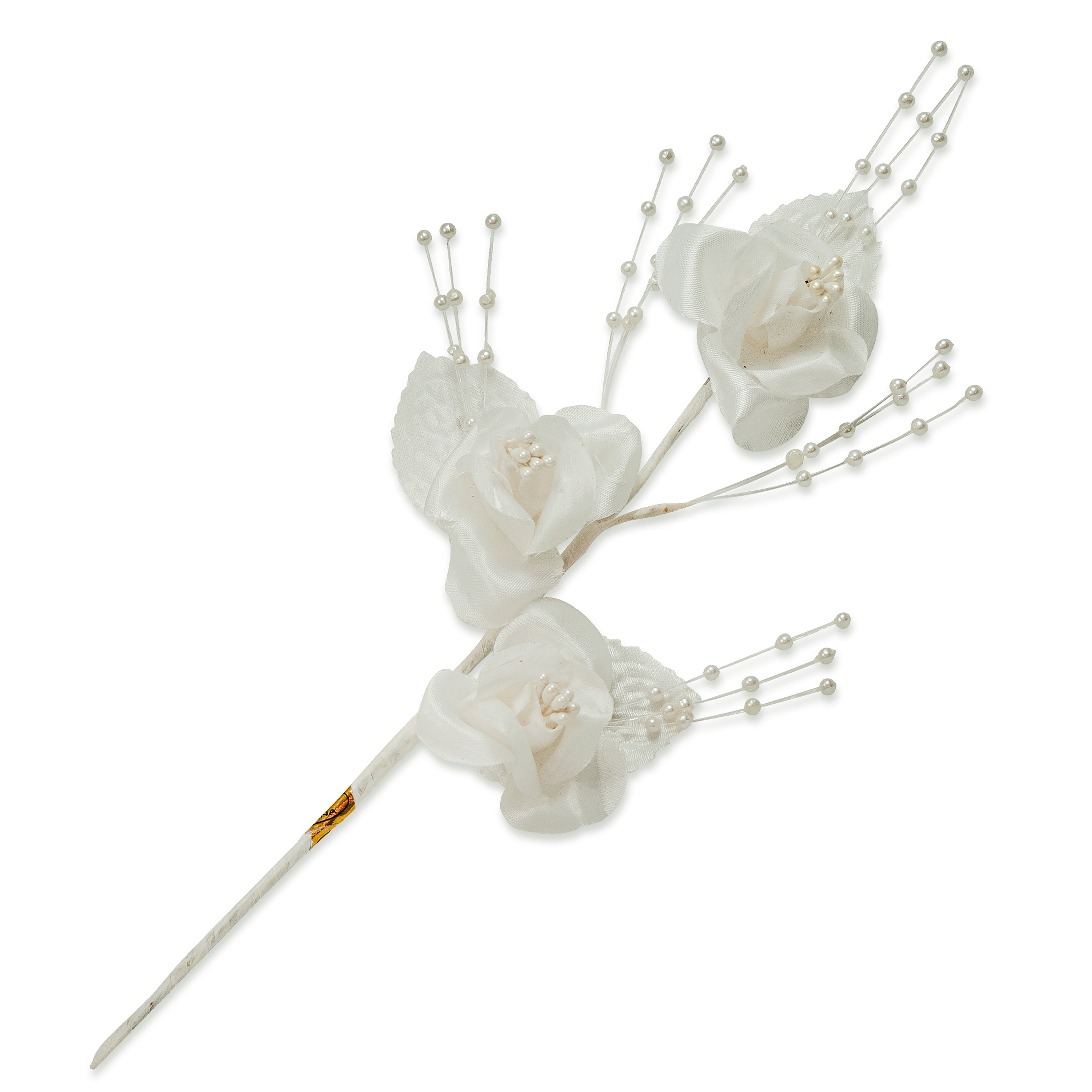 Vintage Bridal Floral Trio Rose Spray Default Title