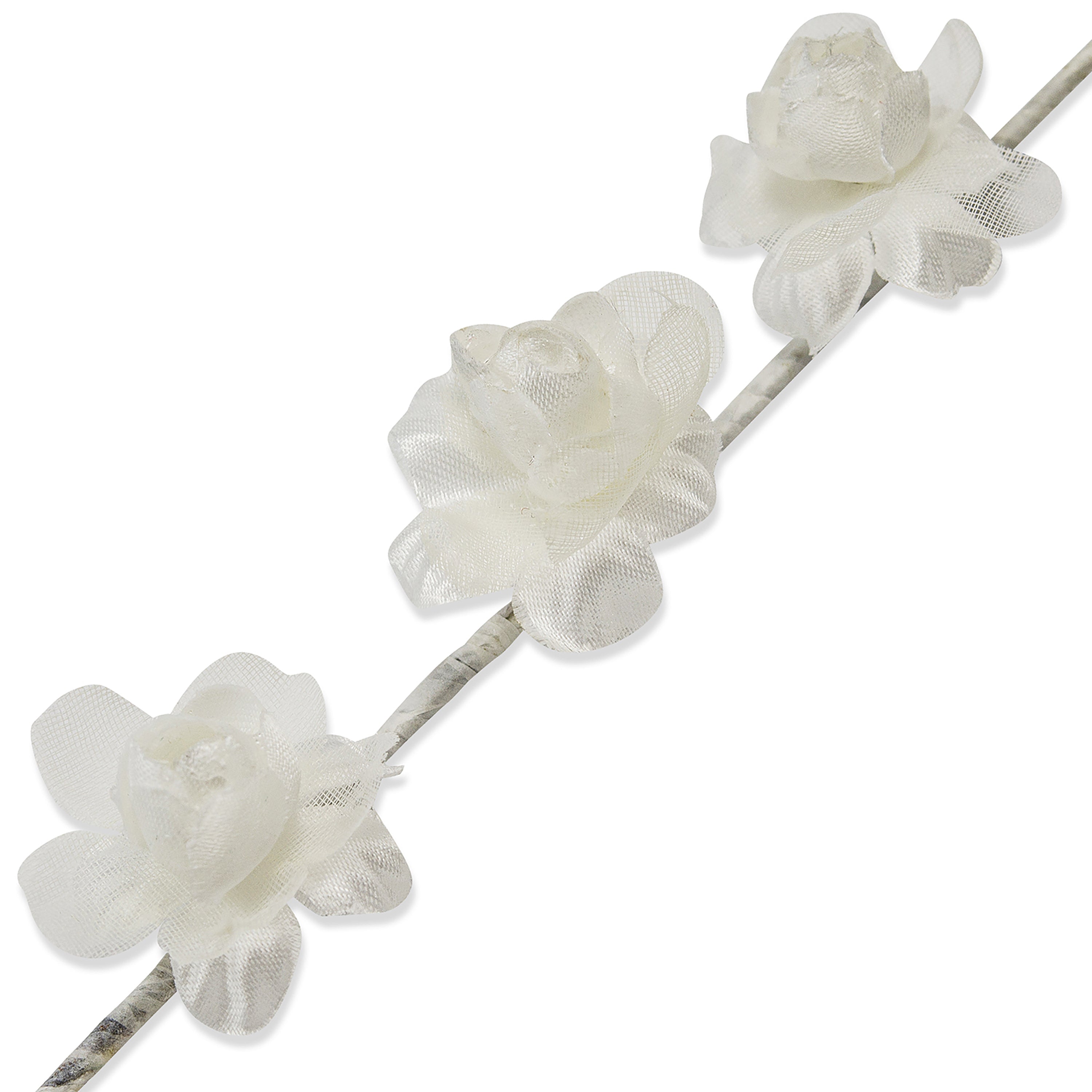 Vintage Bridal Rosebud Long Stem Floral Components