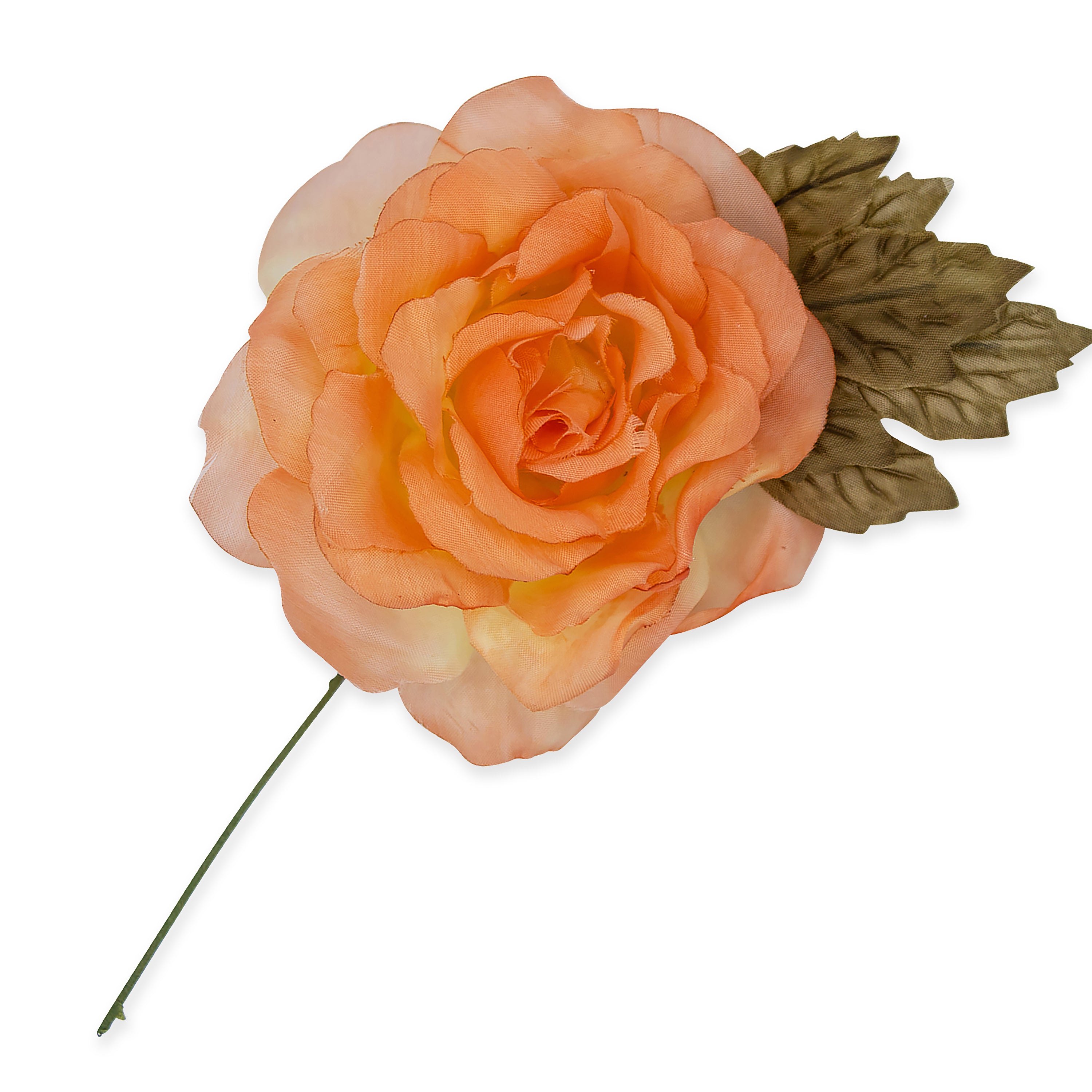 Fabric Flower Peach Floral Components