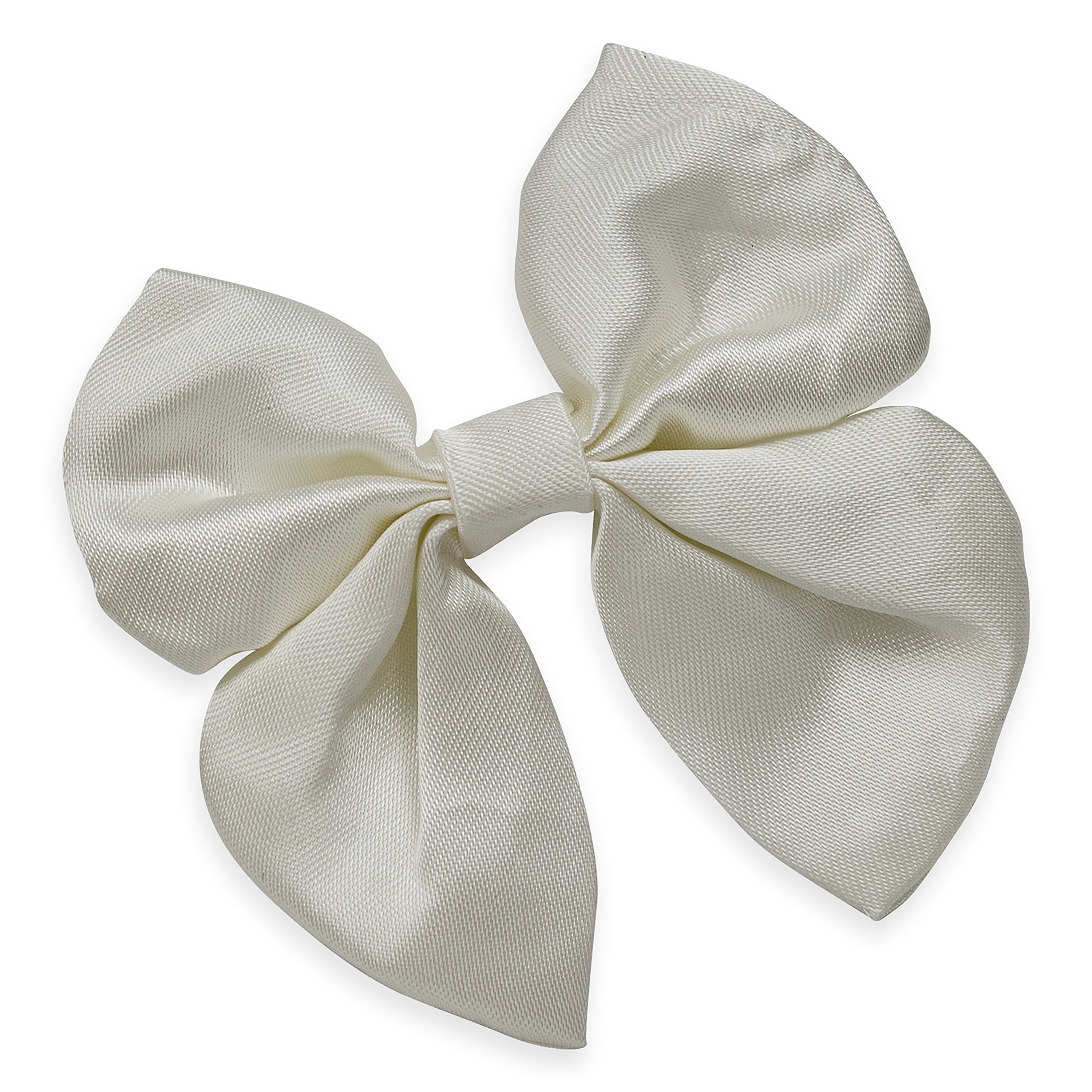 Vintage Bridal Satin Bow Applique White Bridal