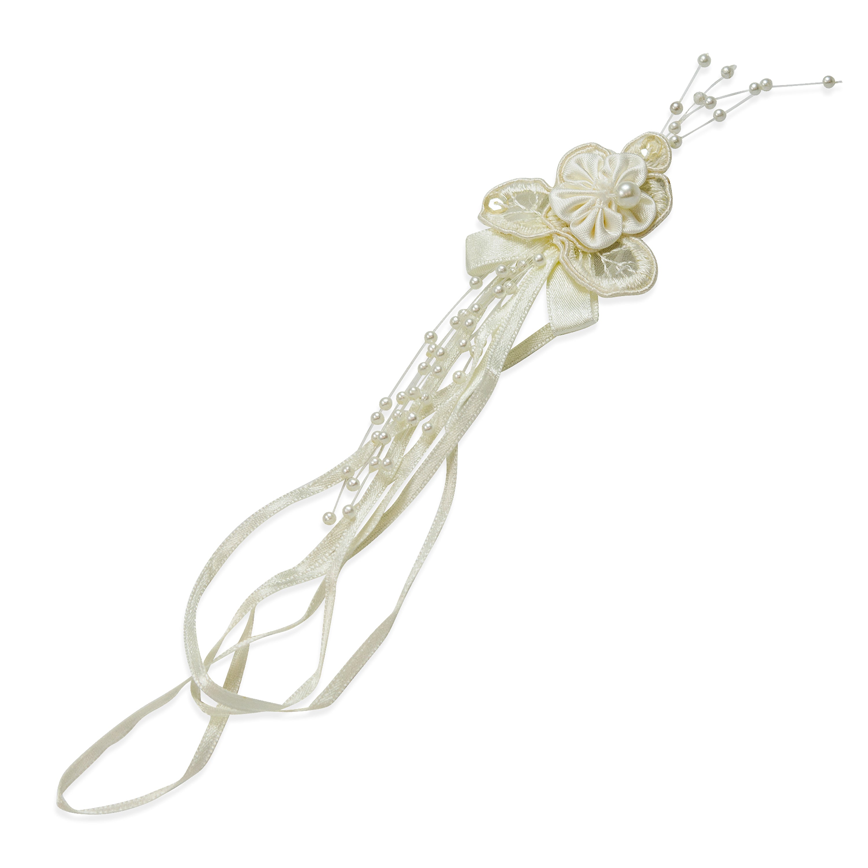 Vintage Bridal Ornament Applique Ivory Bridal