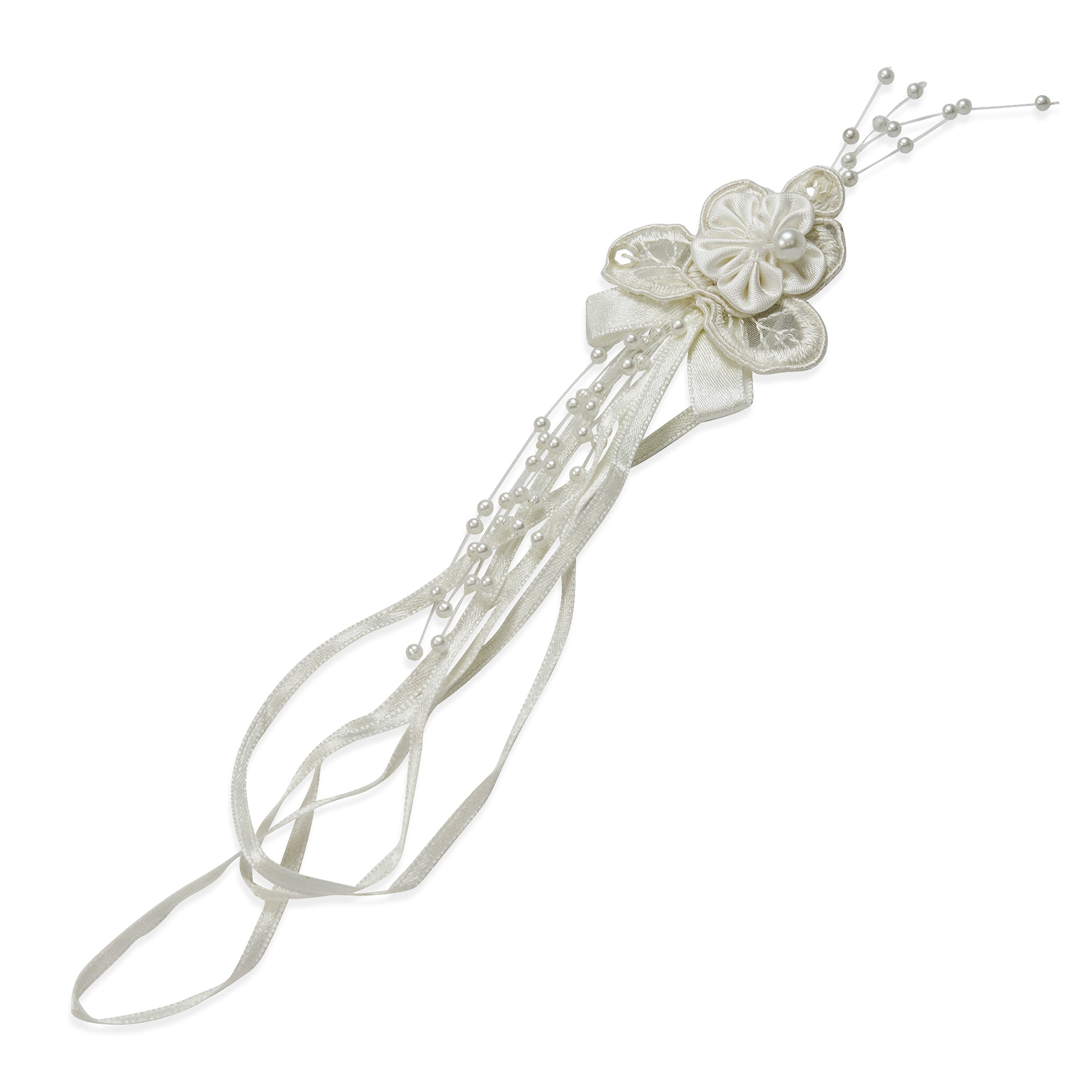 Vintage Bridal Ornament Applique White Bridal