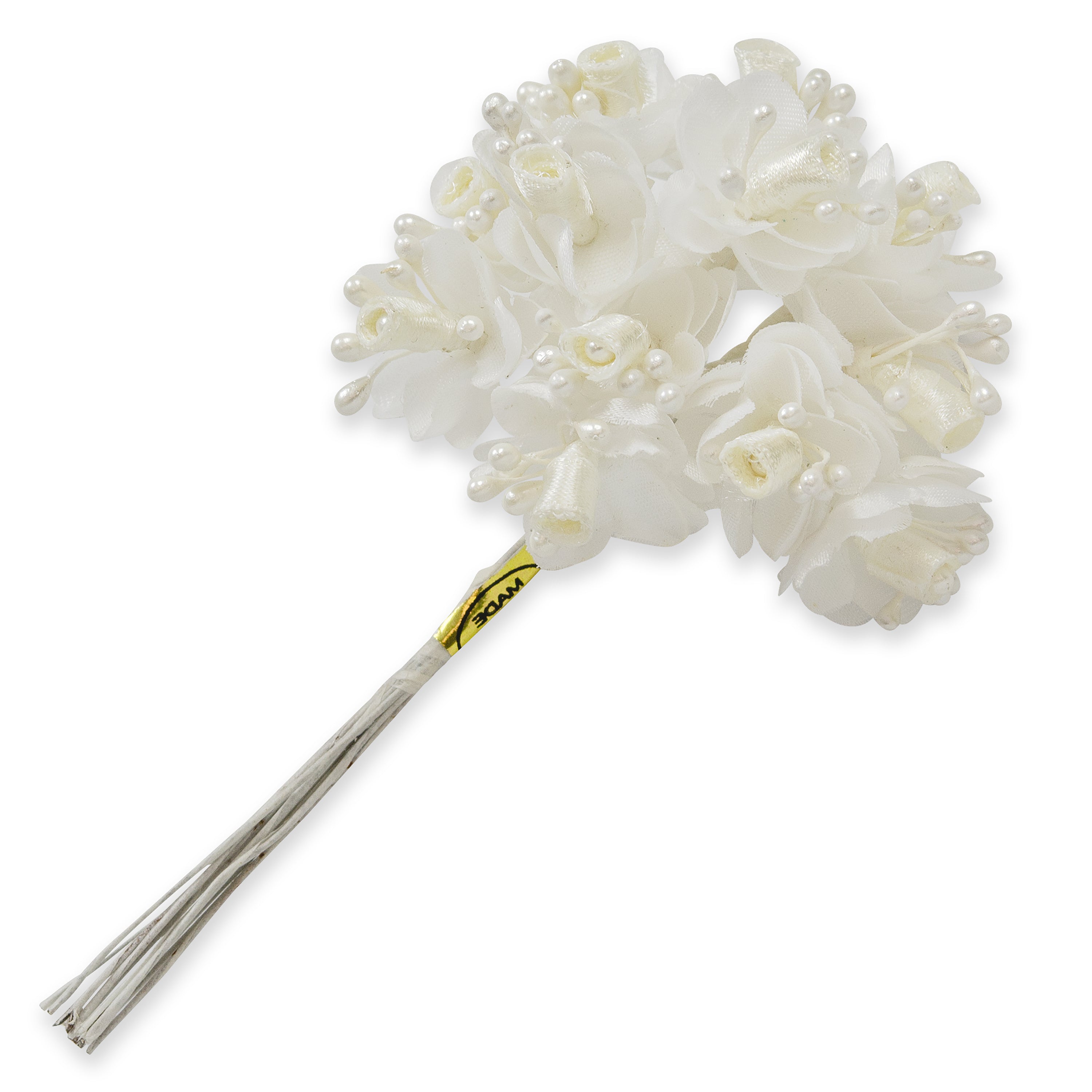 Vintage Rosette and Pearl Stem Default Title Bridal