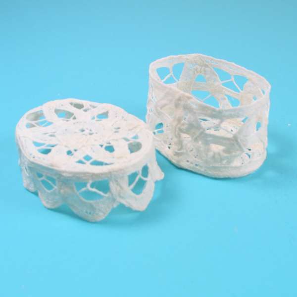 Battenburg Oval Box - White - Small Boxes & Containers