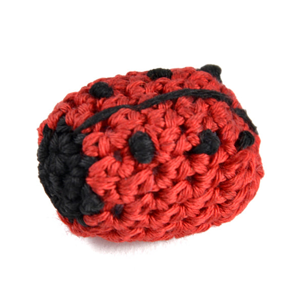 Crochet Lady Bug Applique/Patch - Red/Black Appliques