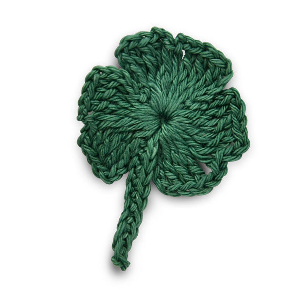 Crochet St. Patrick's Shamrock Applique/Patch - Green Appliques