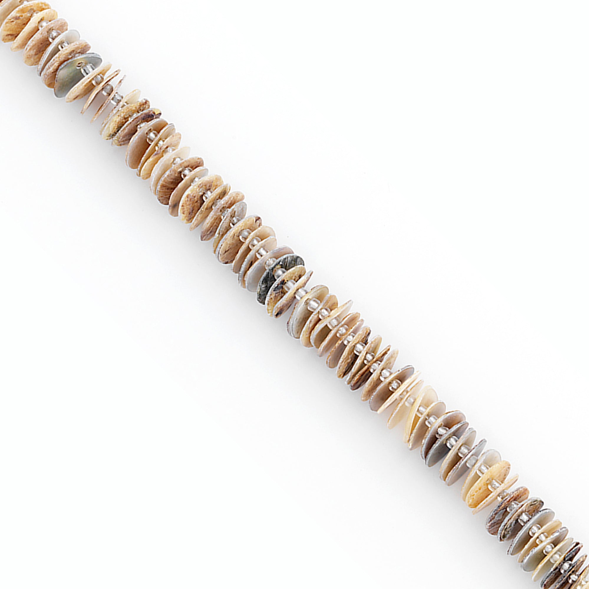 Mop Disk Shell Beads Pack of 100 - Natural Shell & Pearl Beads