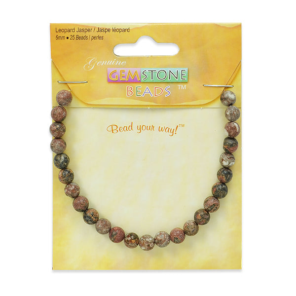 Leopard Jasper Beads Pack of 25 - Multi Colors Leopard Jasper Beads