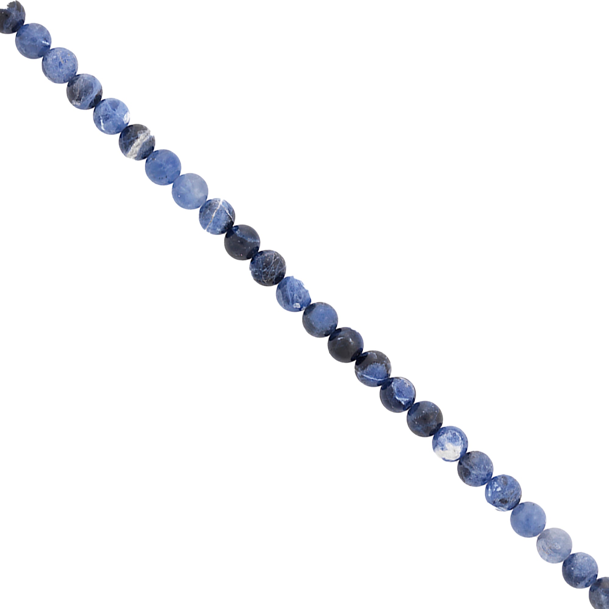 Sodalite Beads Pack of 25 - Navy Multi Sodalite Beads