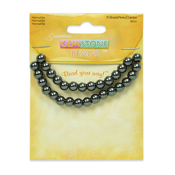 Hematite Beads Pack of 25 - Onyx Hematite Beads