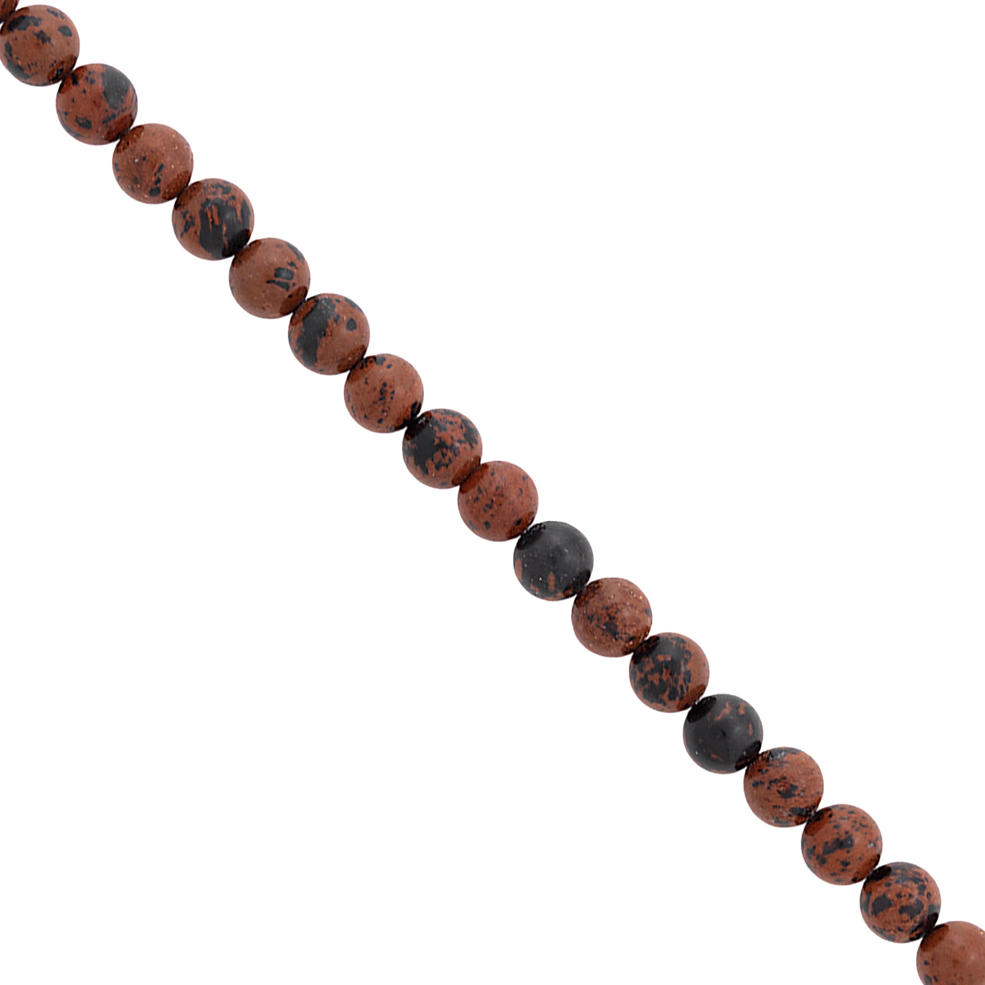 Mahogany Obsidian Natural Gemstone 8mm Beads 18/PK - Brown Multi Mahogony Obsidian Beads