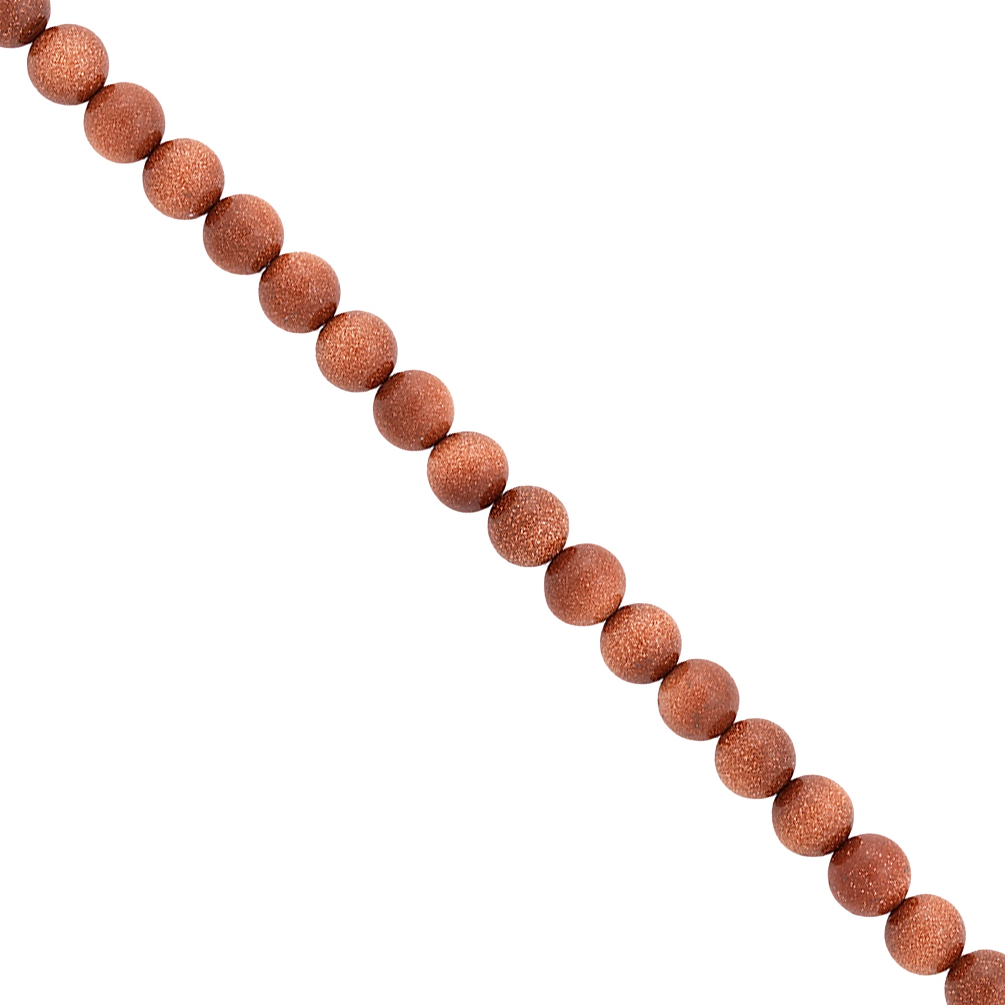 Gold Sandstone Natural Gemstone 8mm Round (18 pcs.) - Rust Multi Gold Sandstone Beads