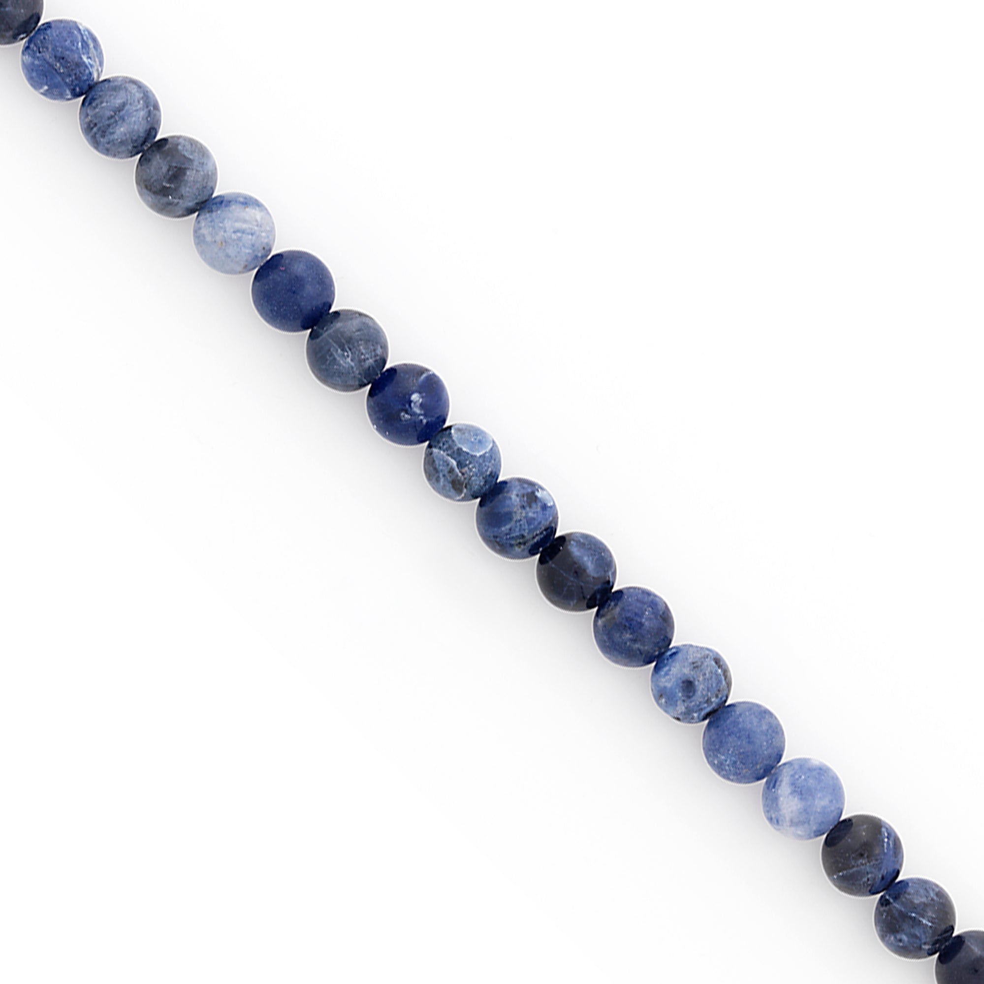 Sodalite Beads Pack of 18 - Navy Multi Sodalite Beads