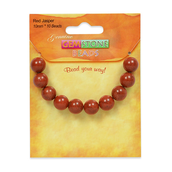 Red Jasper Beads Pack of 10 Red Jasper Beads
