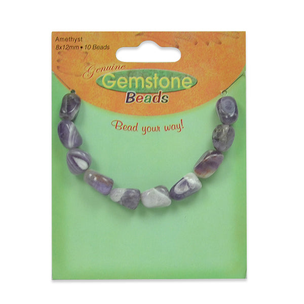 Amethyst Nugget Beads Pack of 10 Amethyst Beads