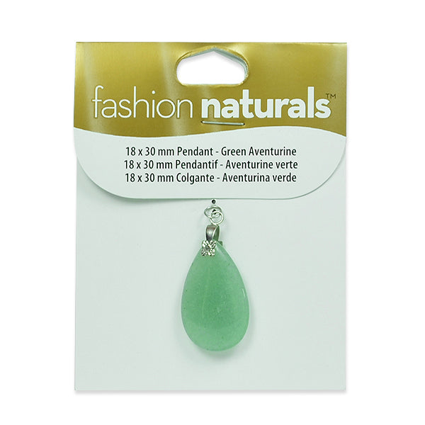 Green Aventurine Drop Pendant Green Aventurine Beads