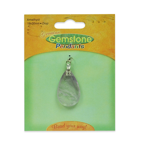 Amethyst Drop Pendant Amethyst Beads