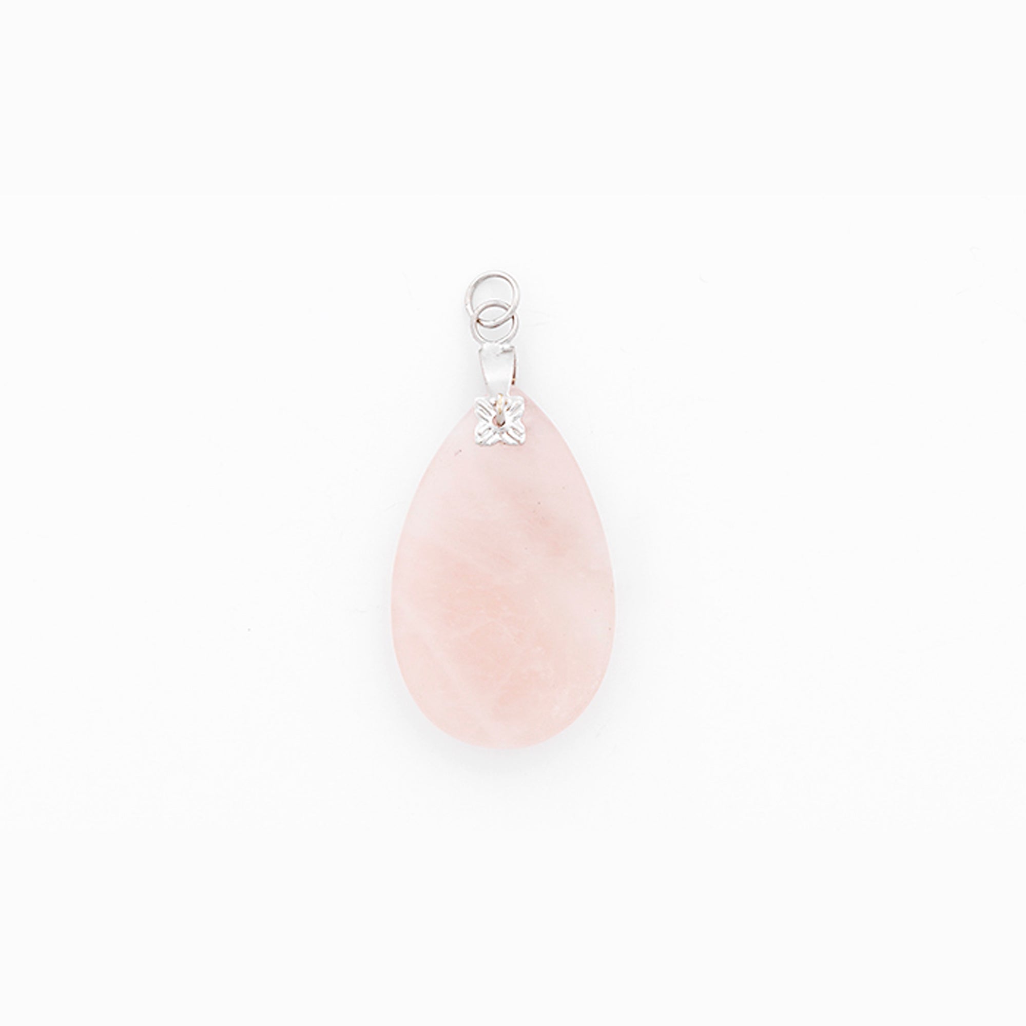 Rose Quartz Drop Pendant Rose Quartz Beads