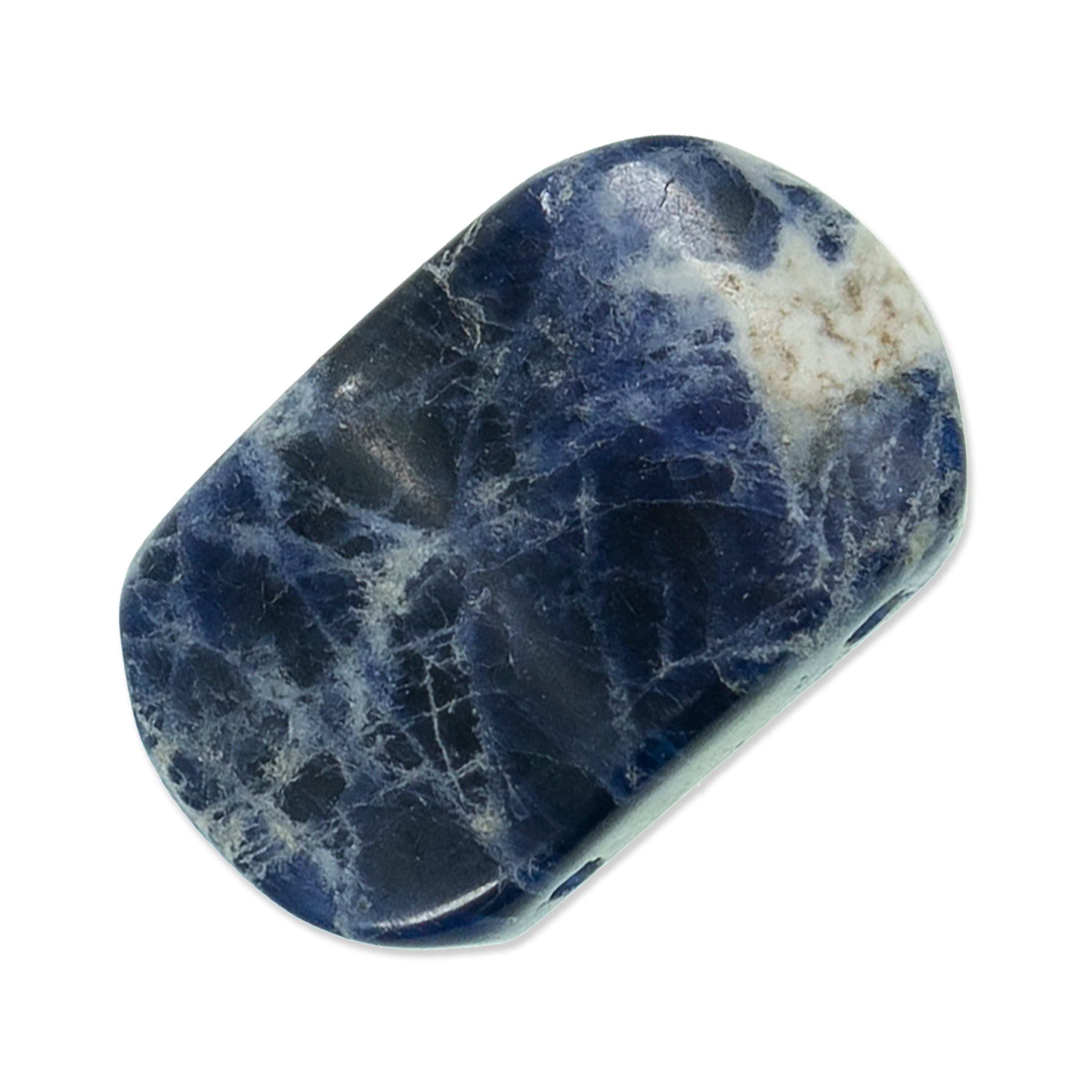 Sodalite Half Moon Beads (Pack of 7) - Navy Multi Sodalite Beads