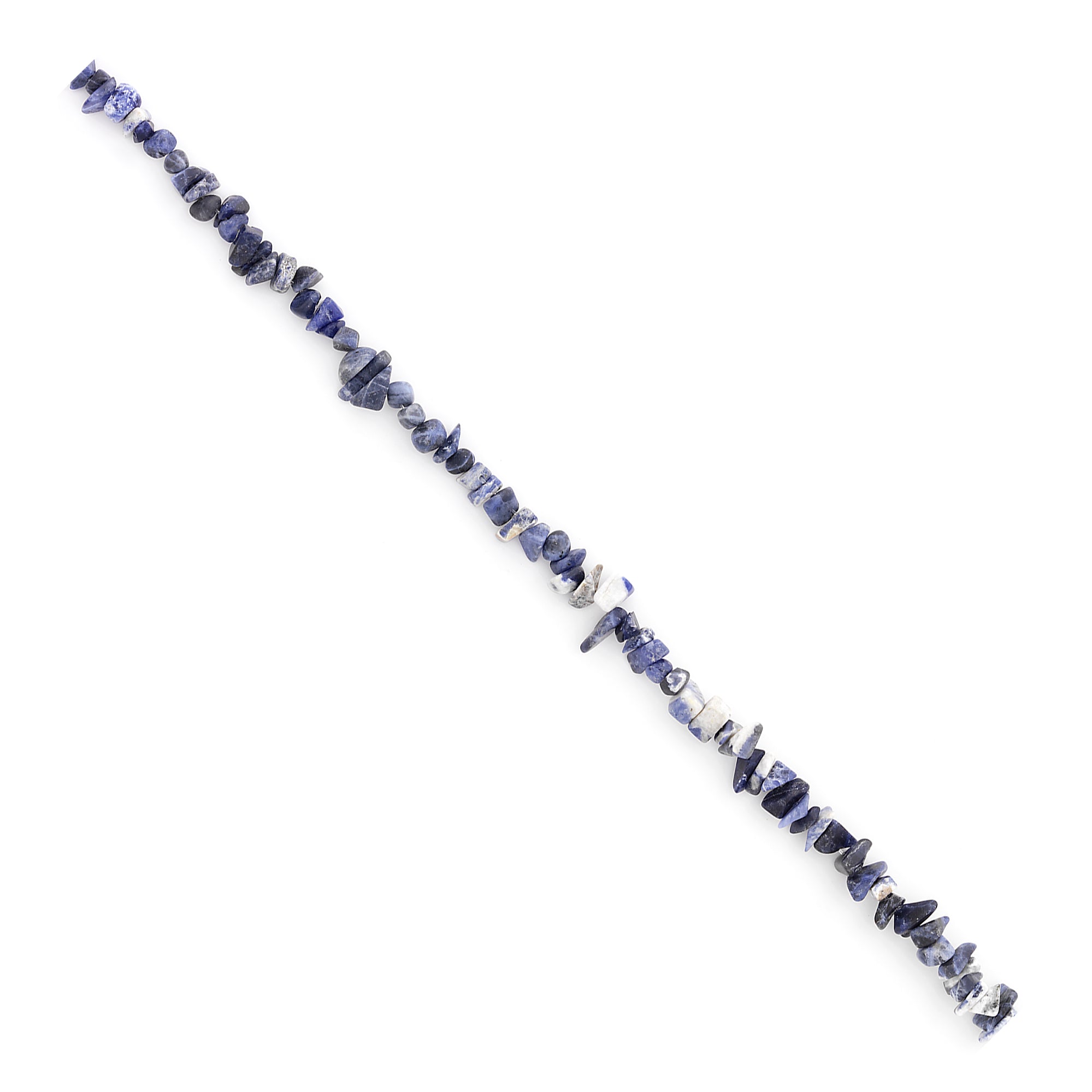 Sodalite Chips 16 Inch Strand - Navy Multi Sodalite Beads