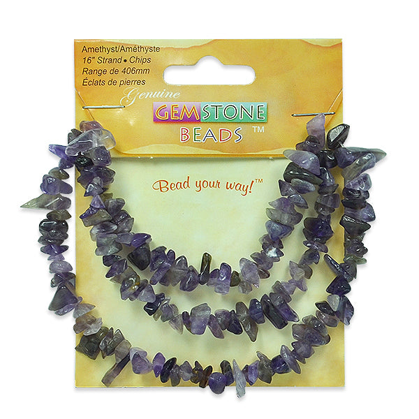 Amethyst Chips 16 Inch Strand Amethyst Beads