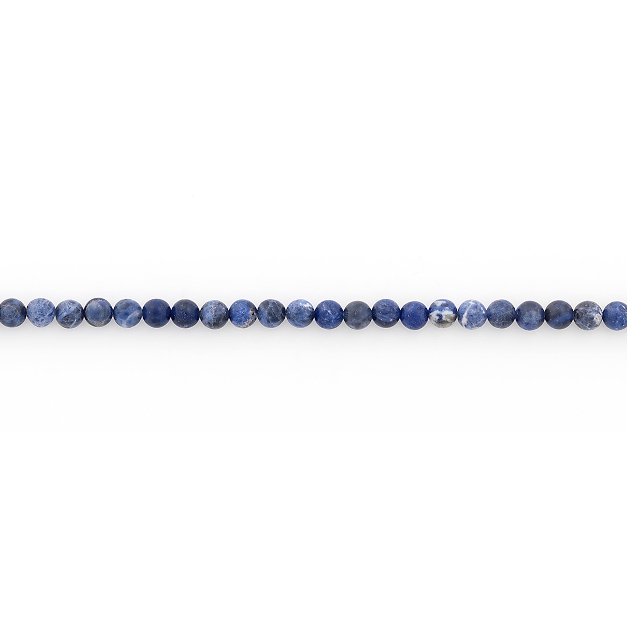 Sodalite Beads Pack of 36 - Navy Multi Sodalite Beads