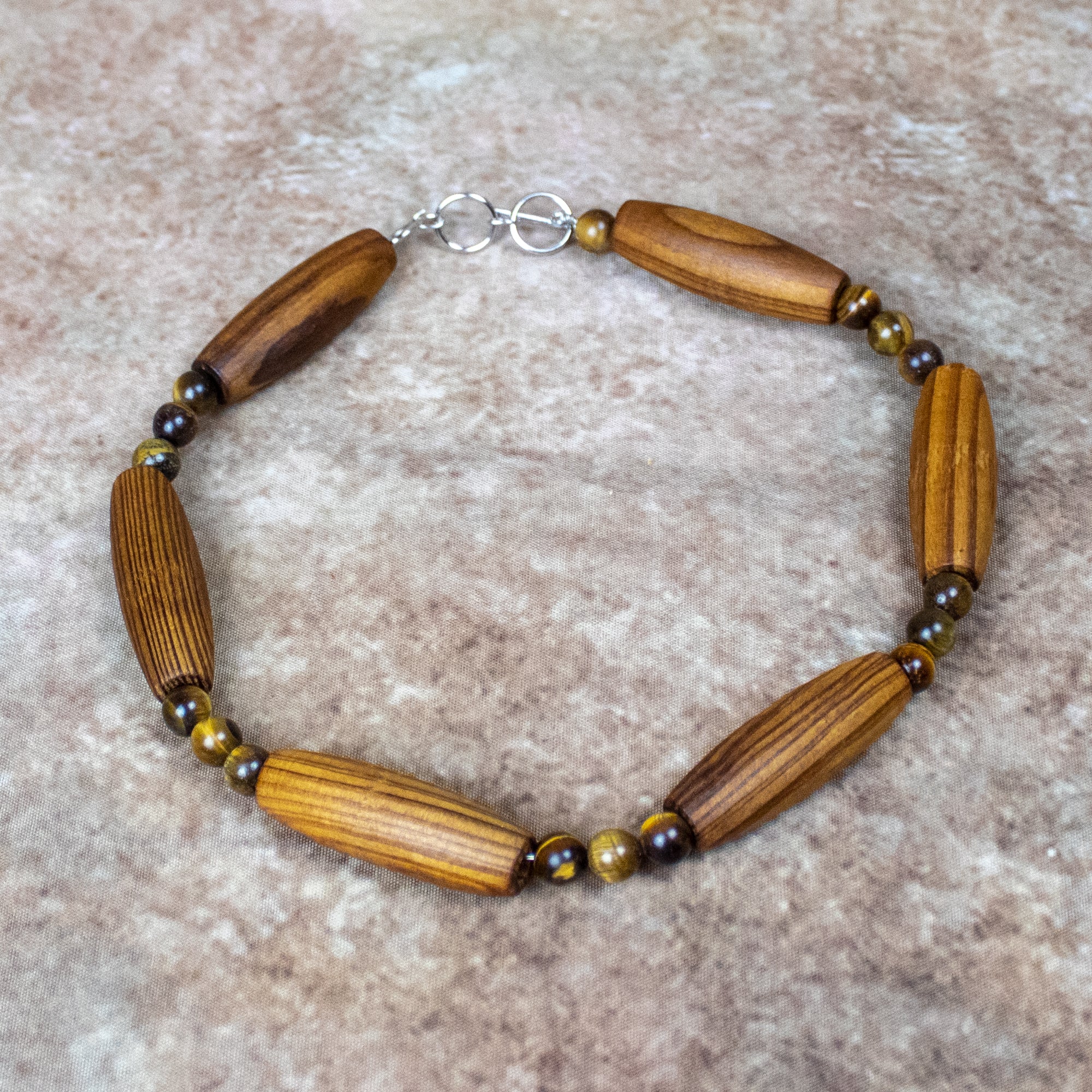Tiger Eye Beads Pack of 30 - Brown Multi Tigereye Beads