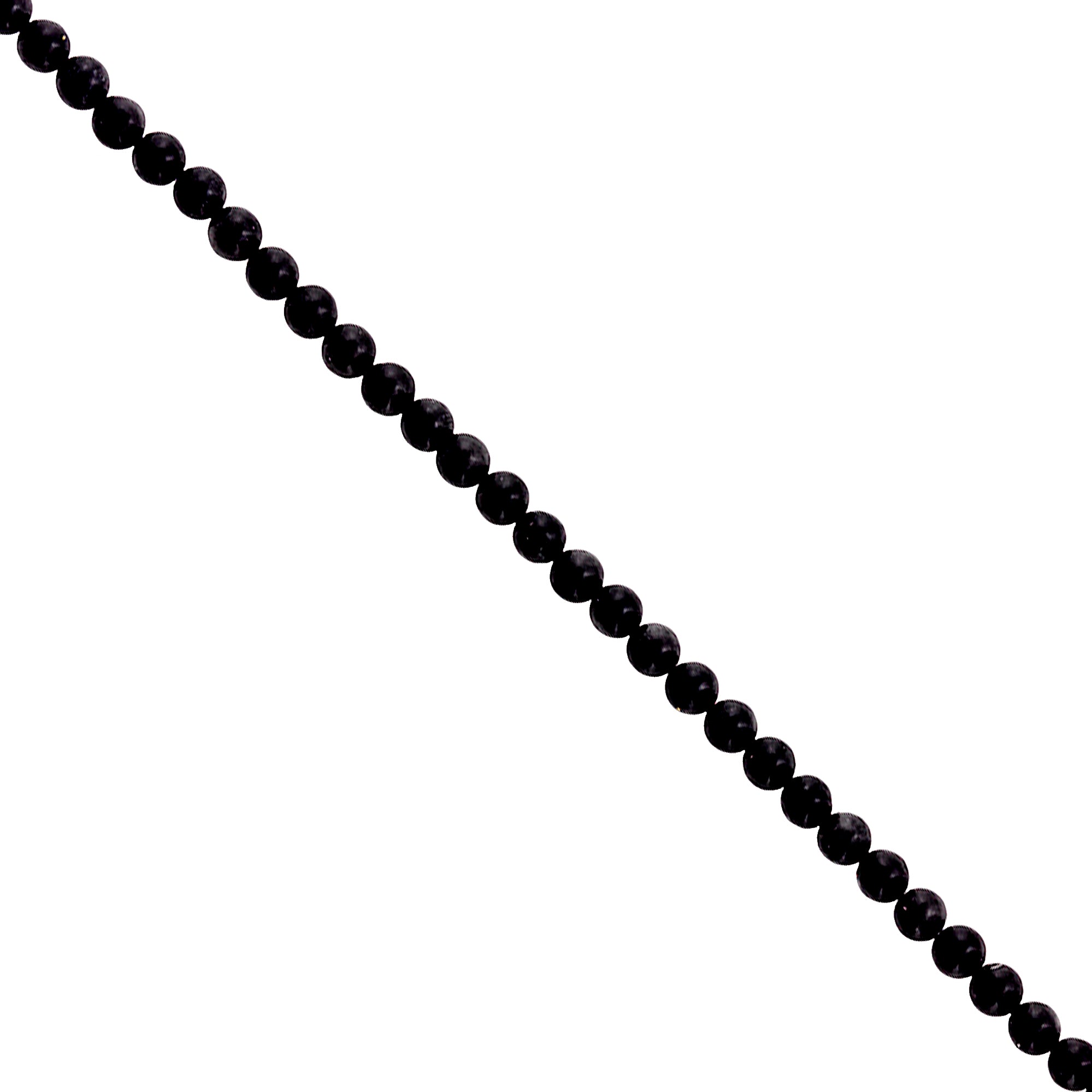 Black Stone Beads Pack of 45 Blackstone Beads