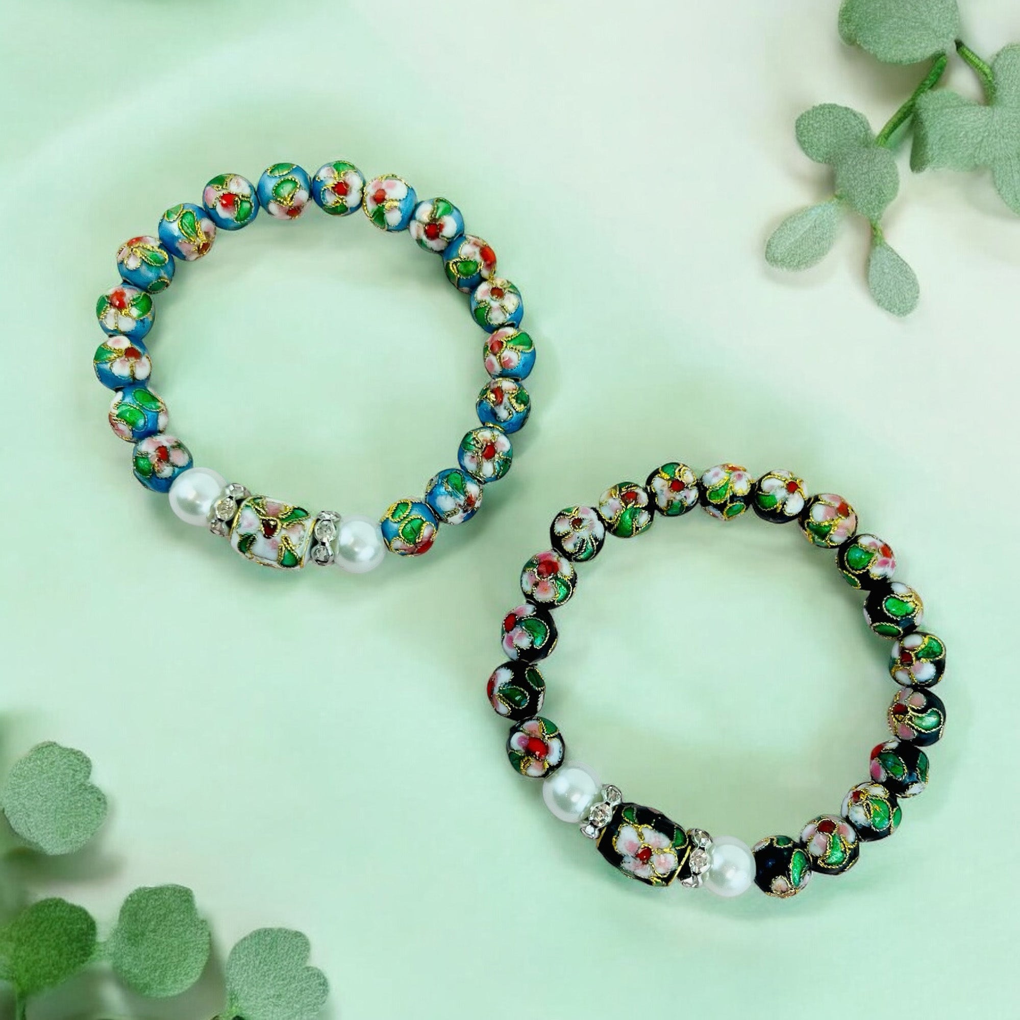 Cloisonné Beads Pack of 30 Beads - Gold Multi Cloissone Beads