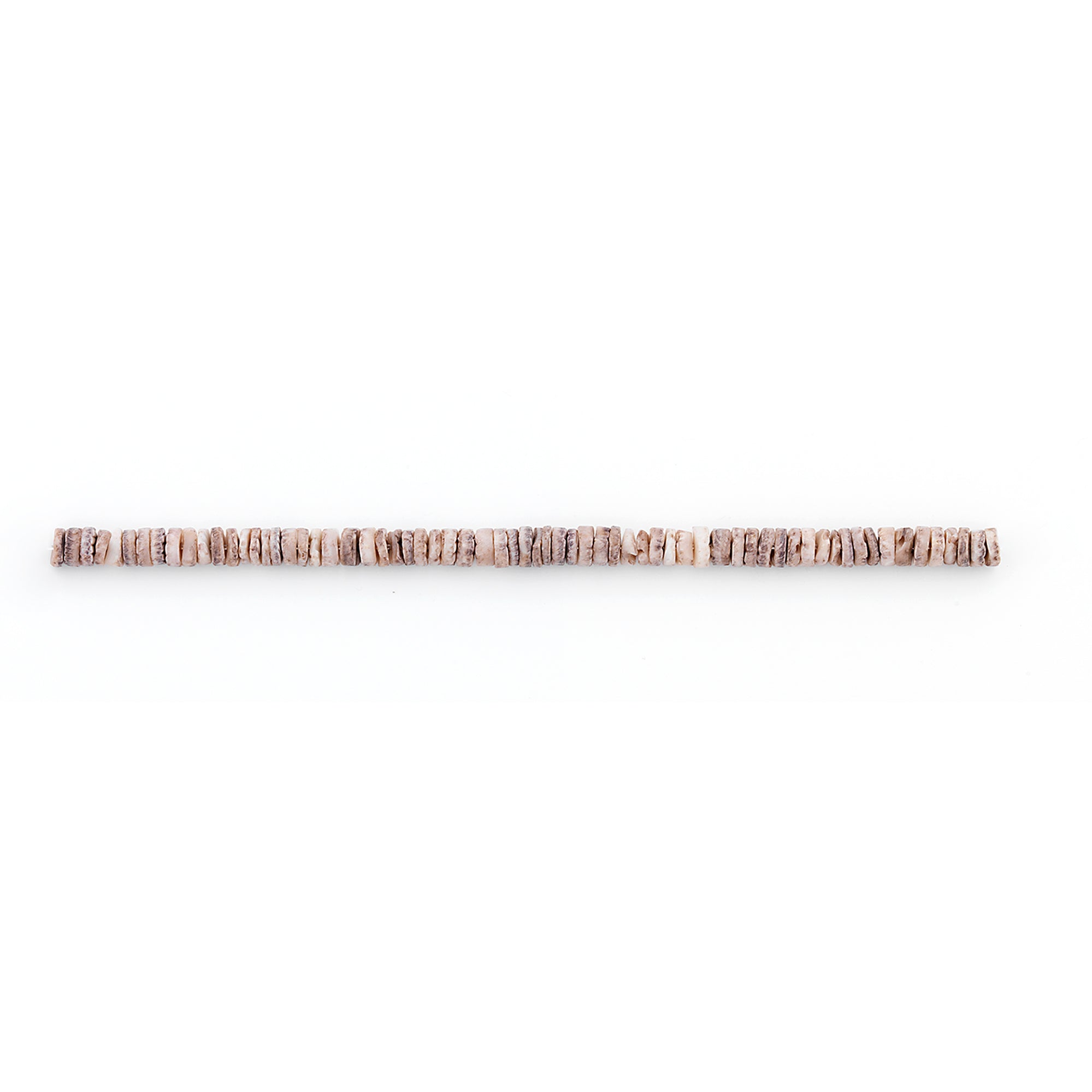 Round Shell Disk Beads - Brown - 15cm - Natural Shell & Pearl Beads
