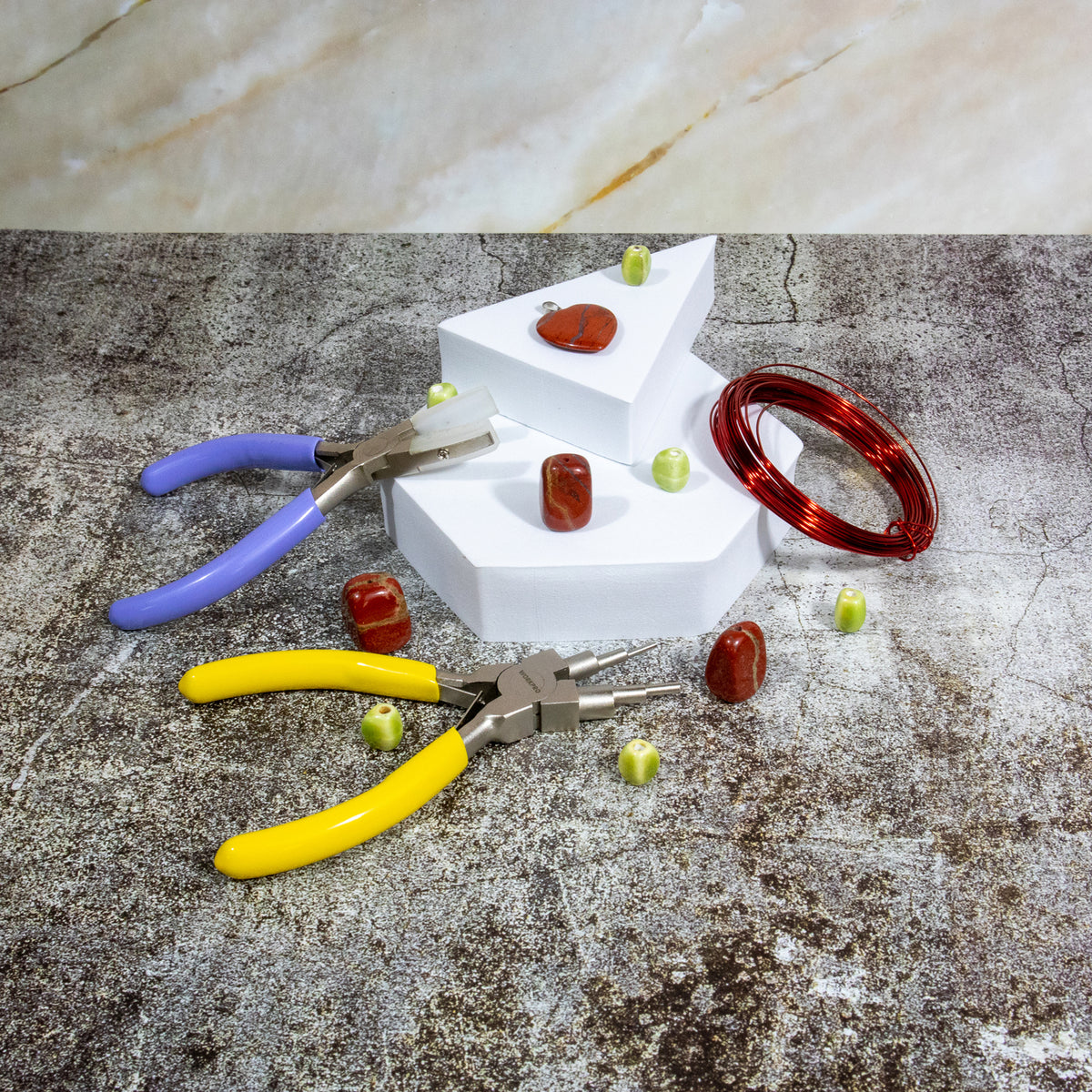 Swirl Nut Beads - 5 Pieces - Natural Nut & Coconut Beads