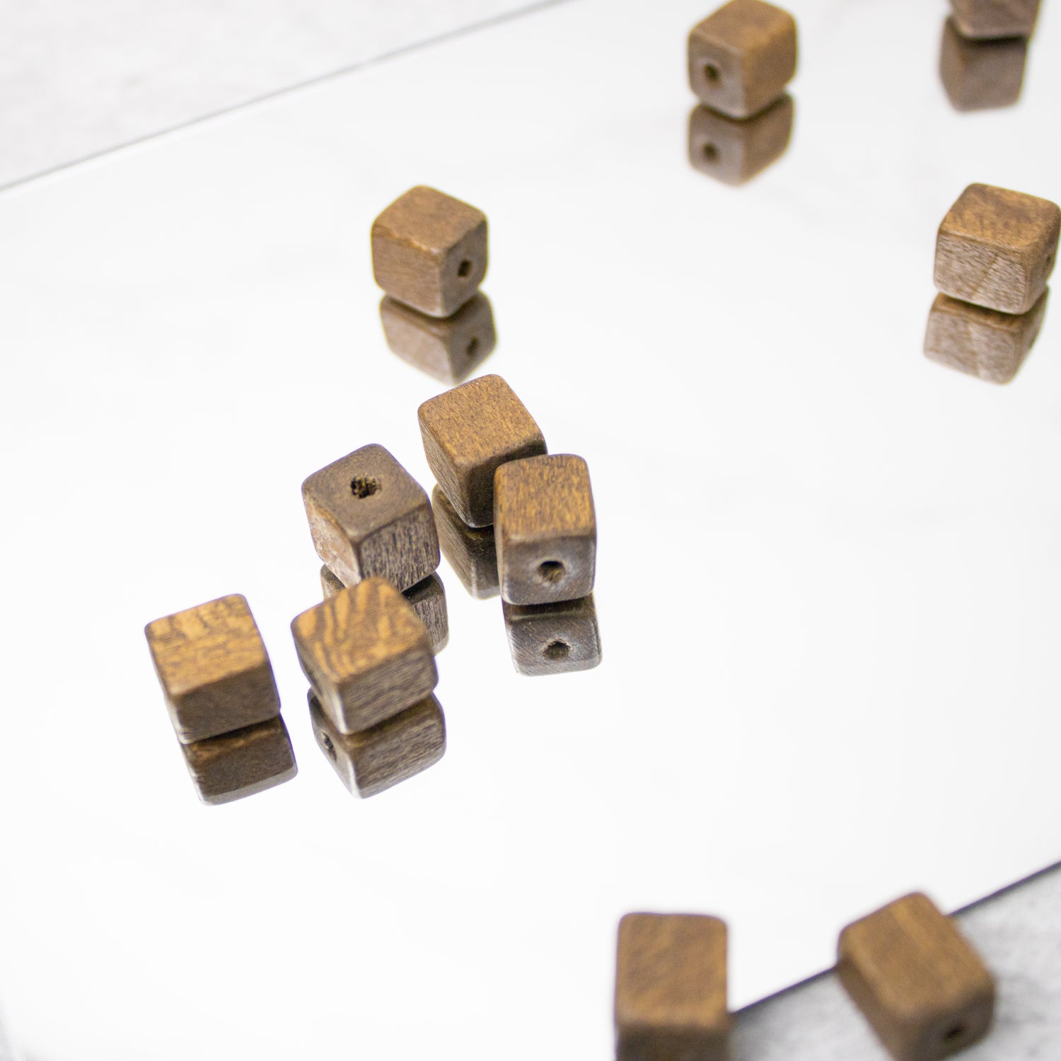 Button Wood Beads - Beige - 20mm x 6mm - 15 pcs. - Natural Wood Beads