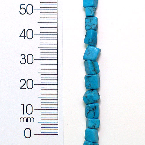 Synthetic Turquoise Chips (8" Strand x 2) - Natural Synthetic Turquoise Beads