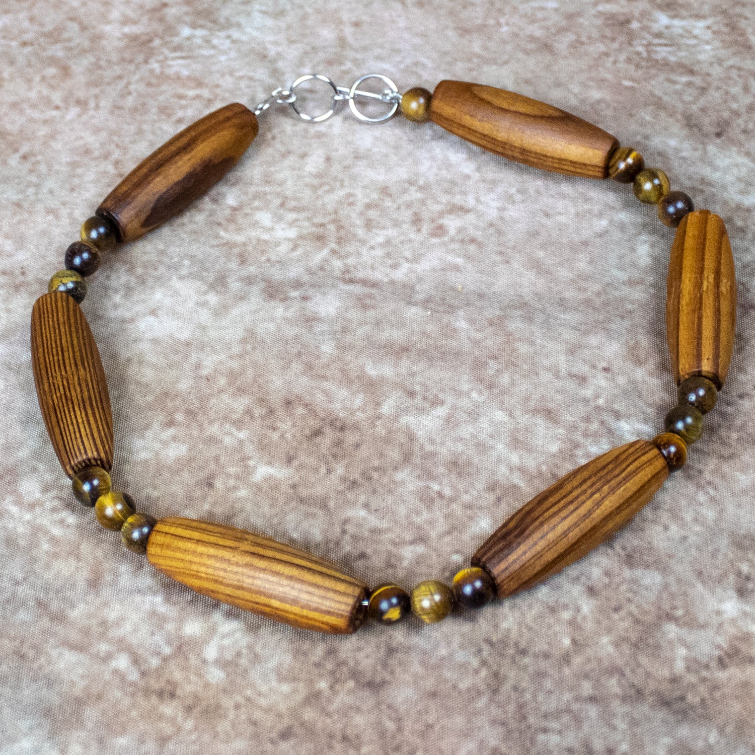 Round Tigereye Beads - 8mm - 8" Strand - Natural Tigereye Beads