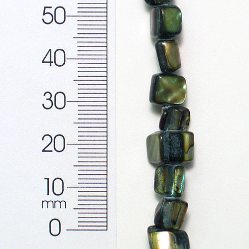 Sea Shell 4-6mm Nugget Beads 16" Strand (52-58) Teal - Natural Shell & Pearl Beads