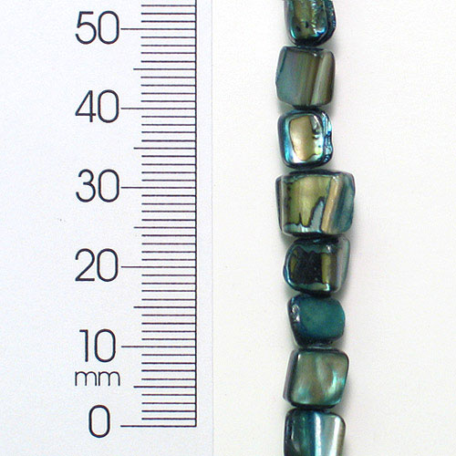 Sea Shell 4-6mm Nugget Beads 16" Strand (52-58) Blue - Natural Shell & Pearl Beads