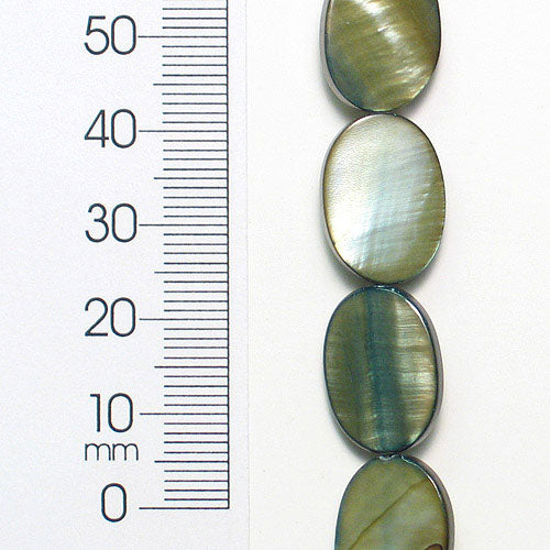 Tinted Shell Beads - Teal - 10x17mm - 2 x 8" Strand - Natural Shell & Pearl Beads