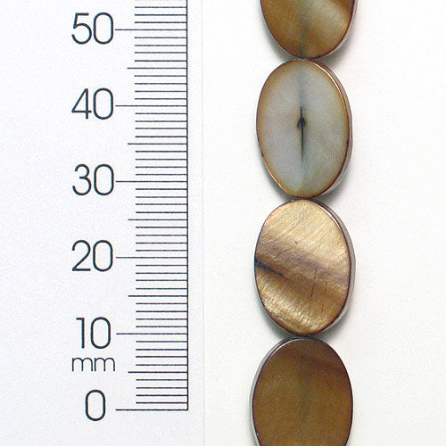 Tinted Shell Beads - Slate - 10x17mm - 2 x 8" Strand - Natural Shell & Pearl Beads