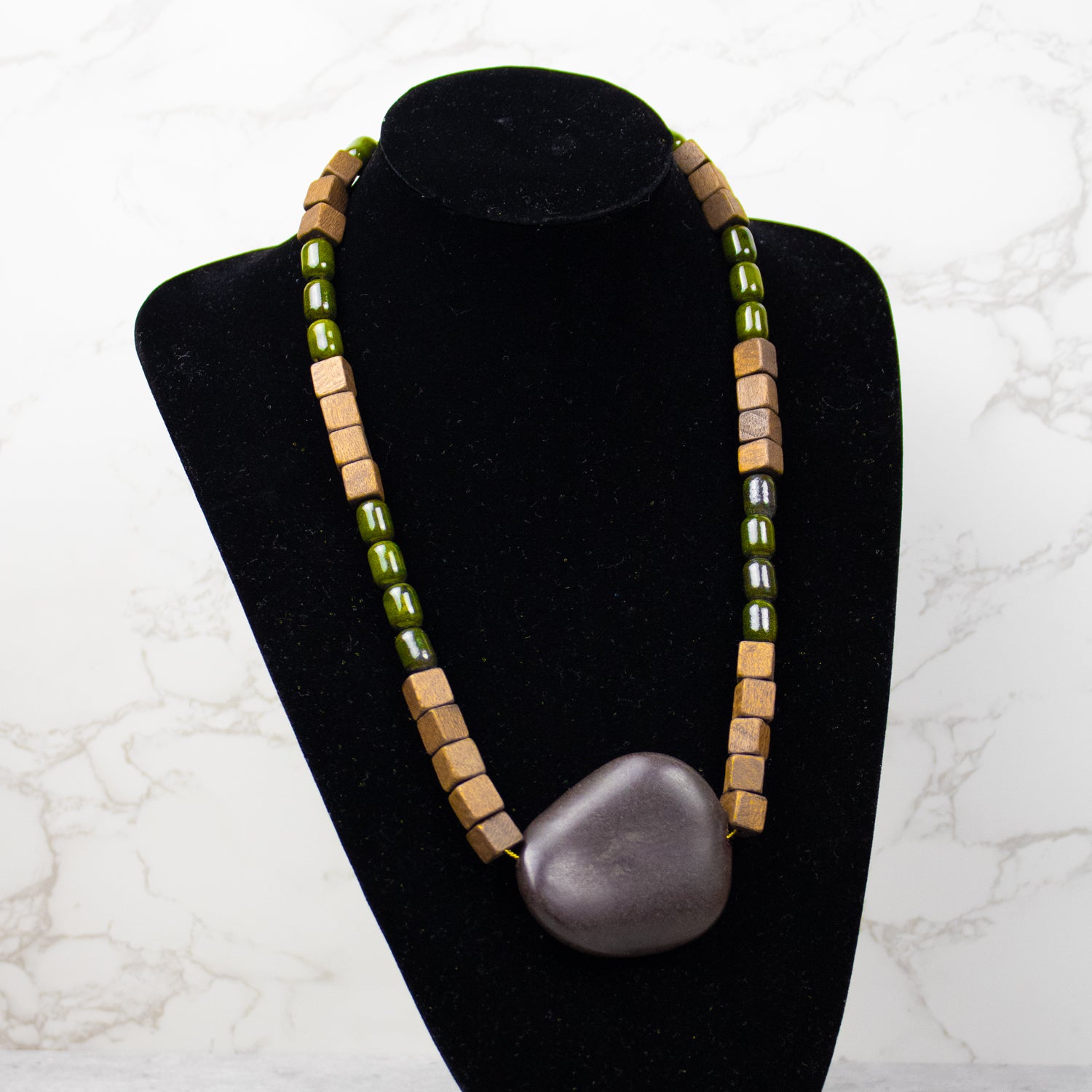 Coconut Disk Beads - Dark Brown - 6mm - 8" Strand - Natural Nut & Coconut Beads