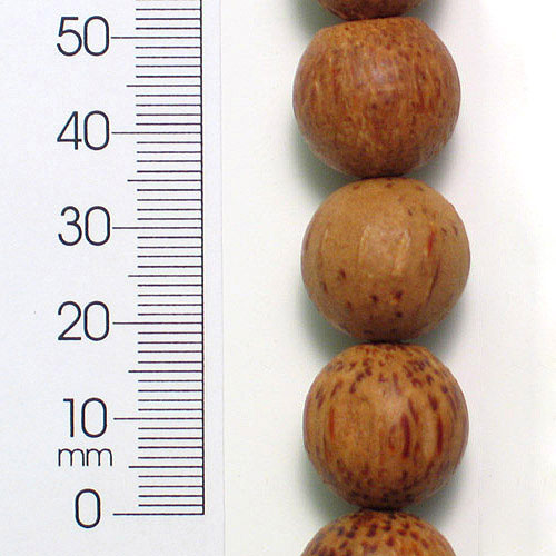 Wood Beads - Pepper Brown - 18mm - 8" Strand - Natural Wood Beads
