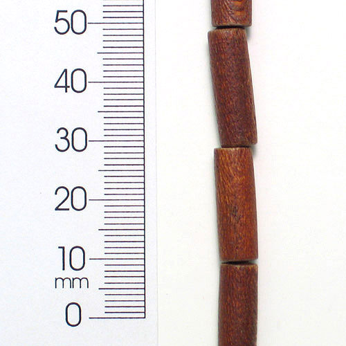 Wood Beads - Brown - 21x7mm - 8" Strand - Natural Wood Beads
