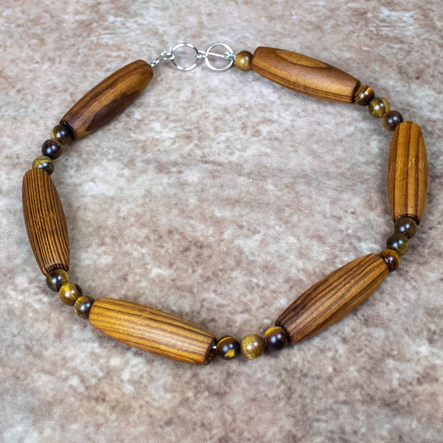 Tigereye 6mm Round Beads 8" Strand - Natural Tigereye Beads