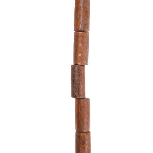 Wood Beads 14x7mm Dark Brown 2/8" Str - Natural Wood Beads