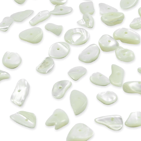 Shell Chips Natural 2/8" Strand Shell & Pearl Beads