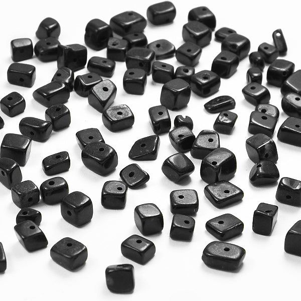 Blackstone Chips 3/8" Strand - Natural Blackstone Beads