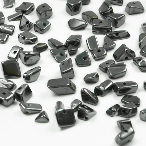 Hematite Chips 3/8" Strand - Natural Hematite Beads