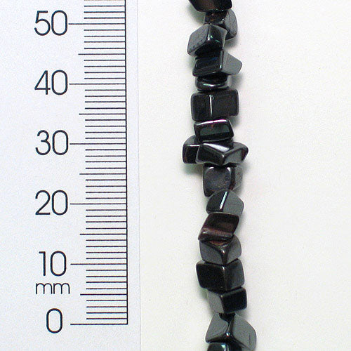 Hematite Chips 3/8" Strand - Natural Hematite Beads